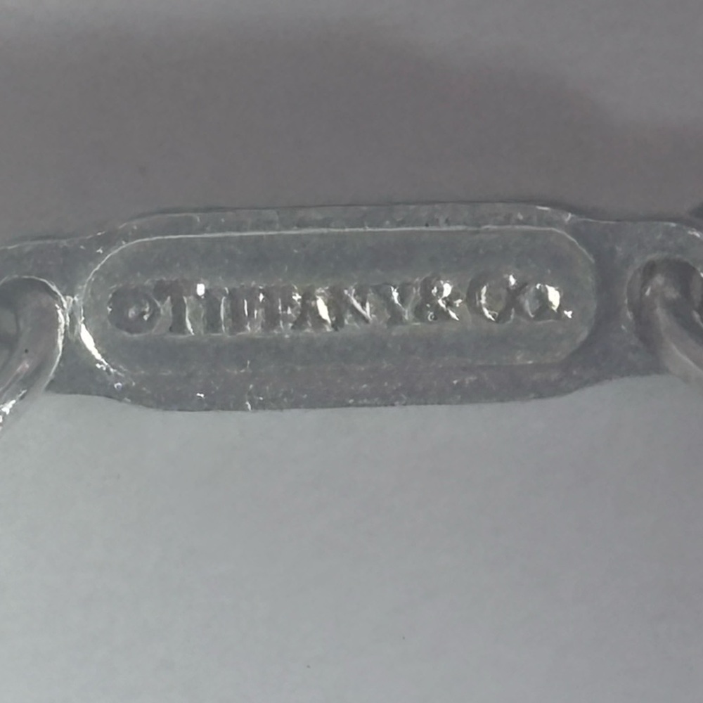 Tiffany & Co. Somerset Blue Enamel Infinity  Necklace Double Chain - Picture 8 of 12